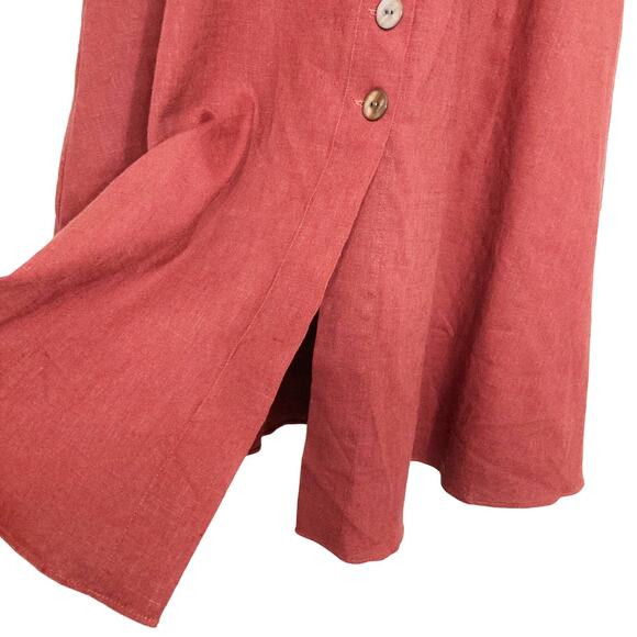 Elegant Ruffled Midi Dress in Rich Brown - Picture 14 of 15